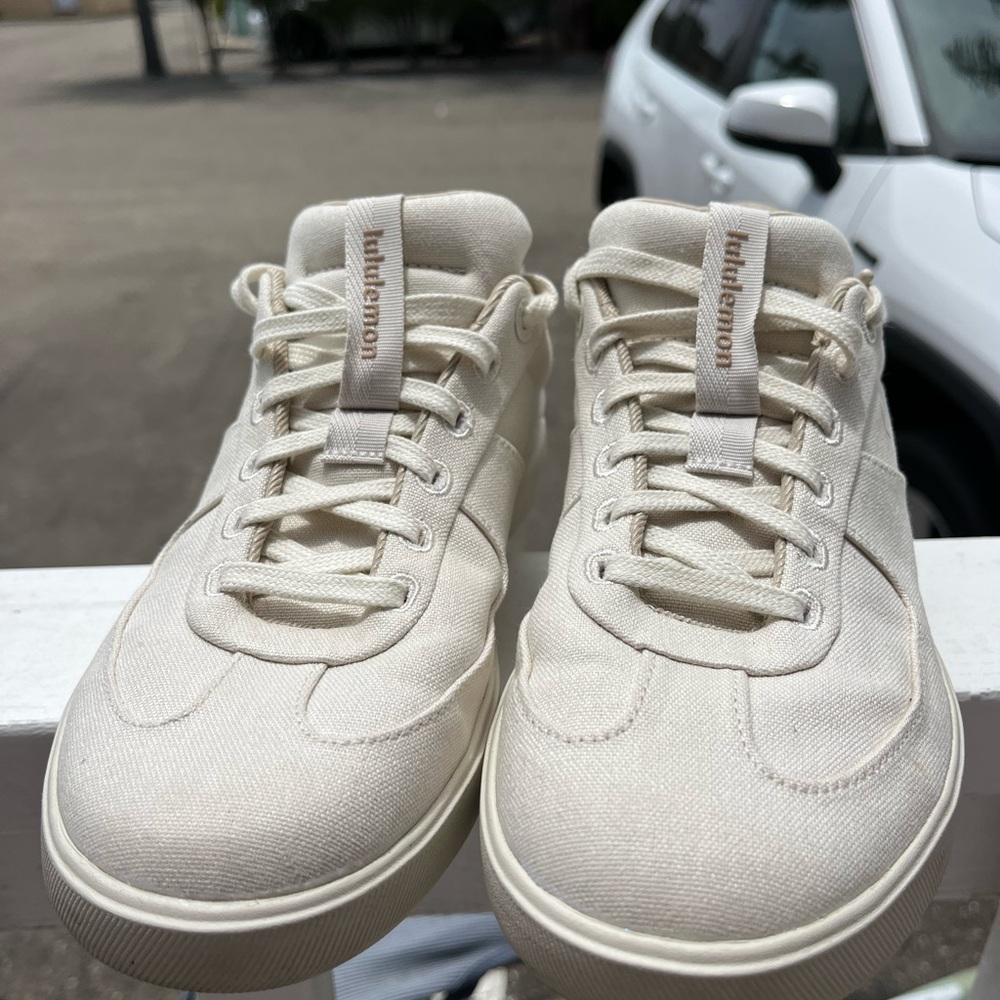 Lululemon Athletica Cream Sneakers Sleek Minimalist Design